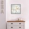 Garden Queen II (White Peony Flower) by Asia Jensen 16-in. W x 16-in. H. Canvas Wall Art Print Framed in Grey
